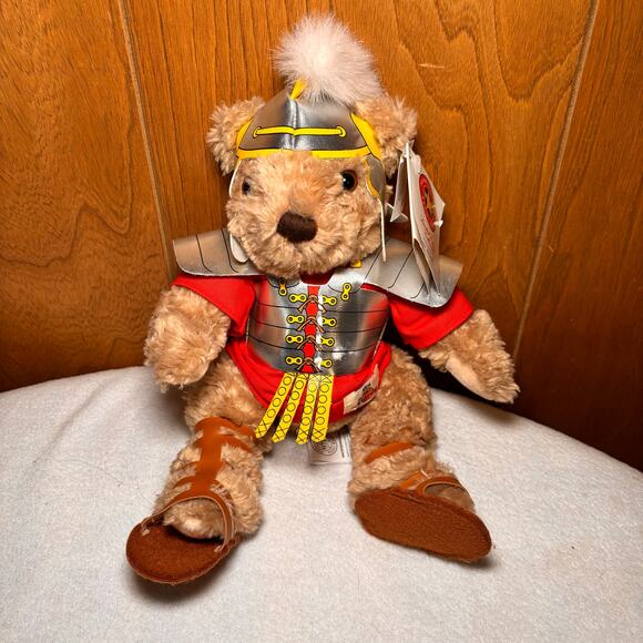 Hard Rock Cafe Herrington Teddy Bear Rome Roman Centurion 11" Plush New with Tag - Picture 1 of 6